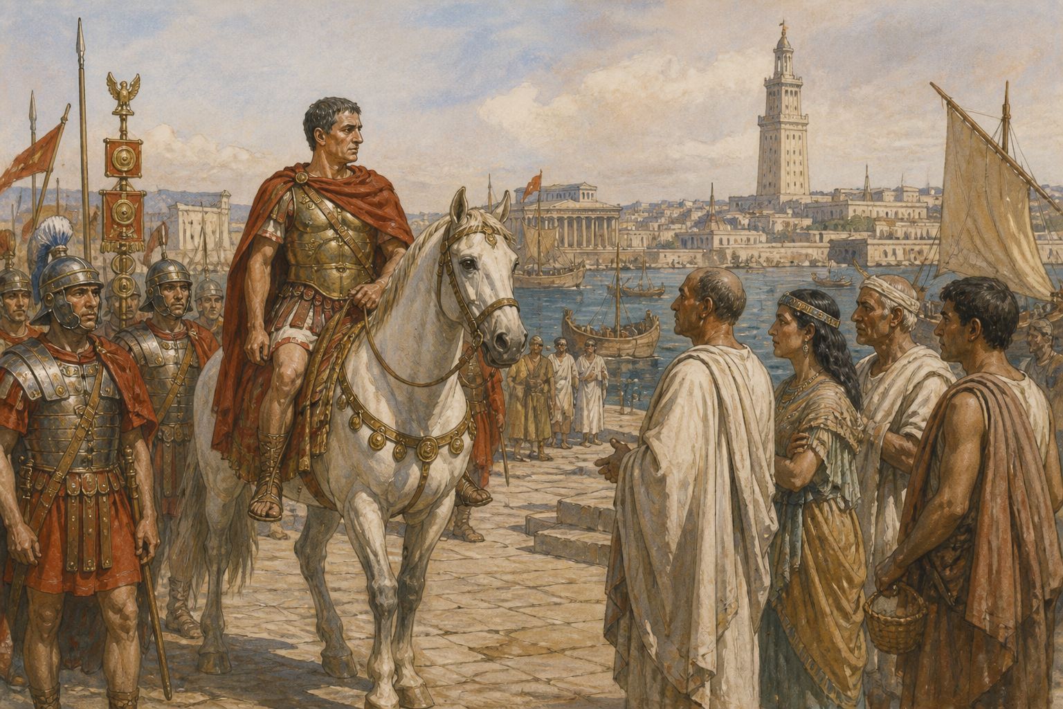 Historical reconstruction of the “Roman Annexation of Ptolemaic Egypt” stage in Roman Annexation of Ptolemaic Egypt