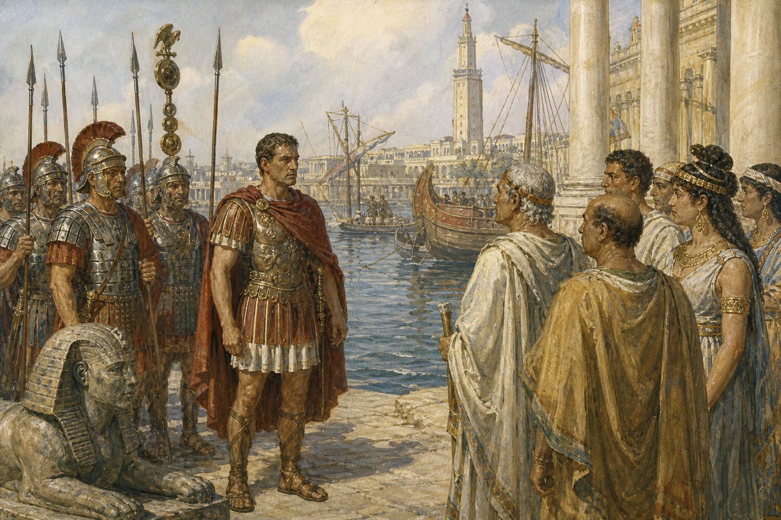 Historical reconstruction of the “Turning point” stage in Roman Annexation of Ptolemaic Egypt