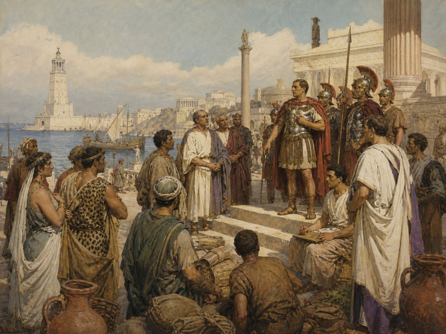Historical reconstruction of Roman Annexation of Ptolemaic Egypt's immediate aftermath: The Ptolemaic dynasty ended, and Egypt became a special Roman province closely tied to the emperor.