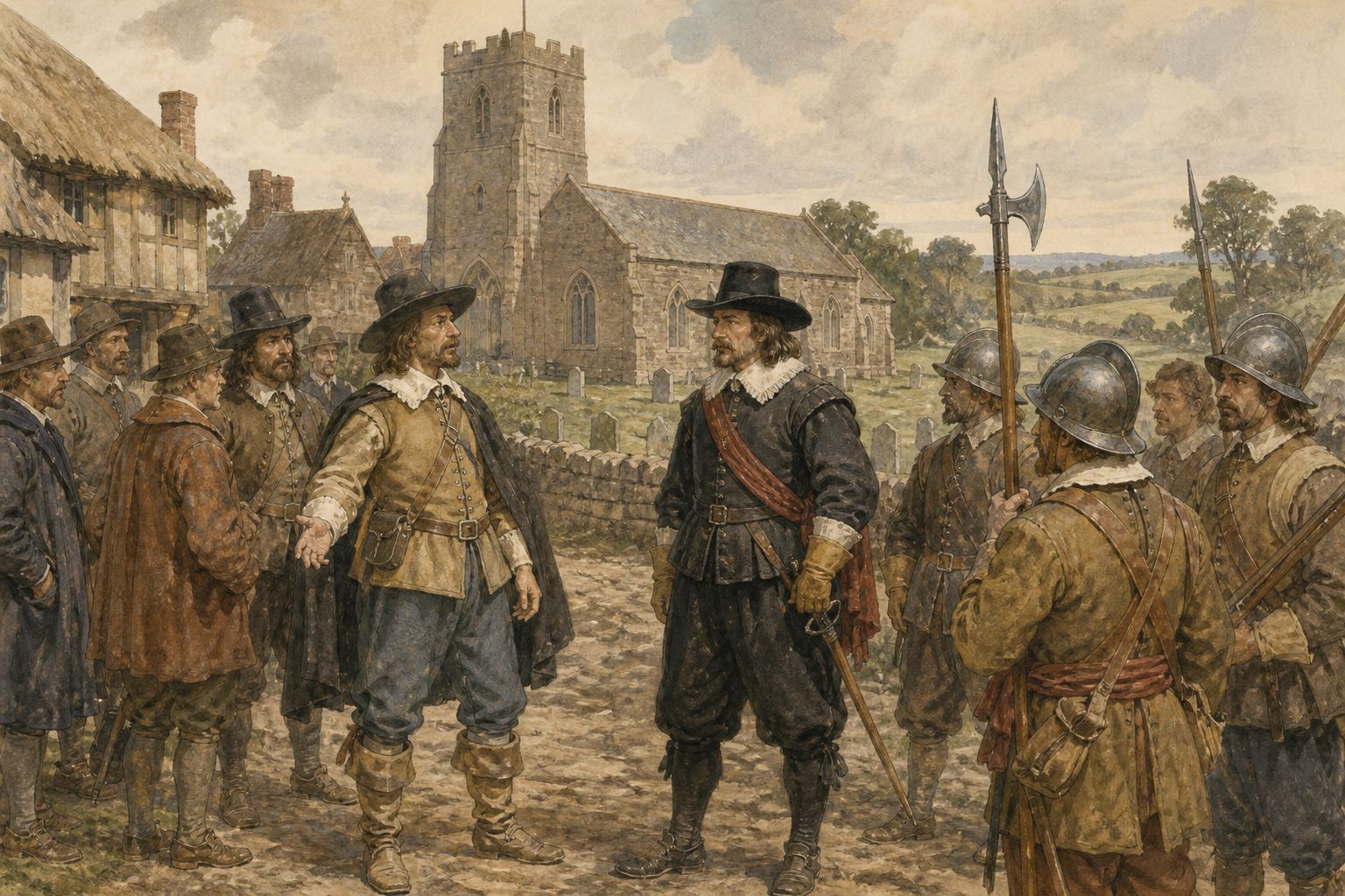 Historical reconstruction of the “Prelude” stage in English Civil War