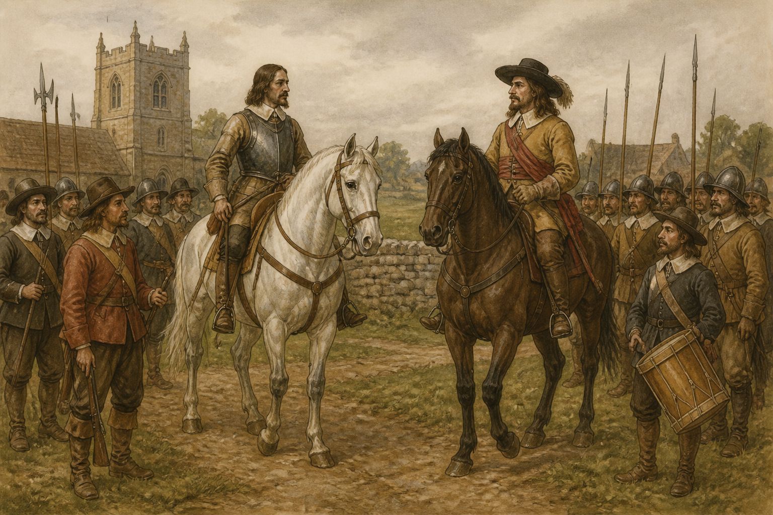 Historical reconstruction of the “Turning point” stage in English Civil War