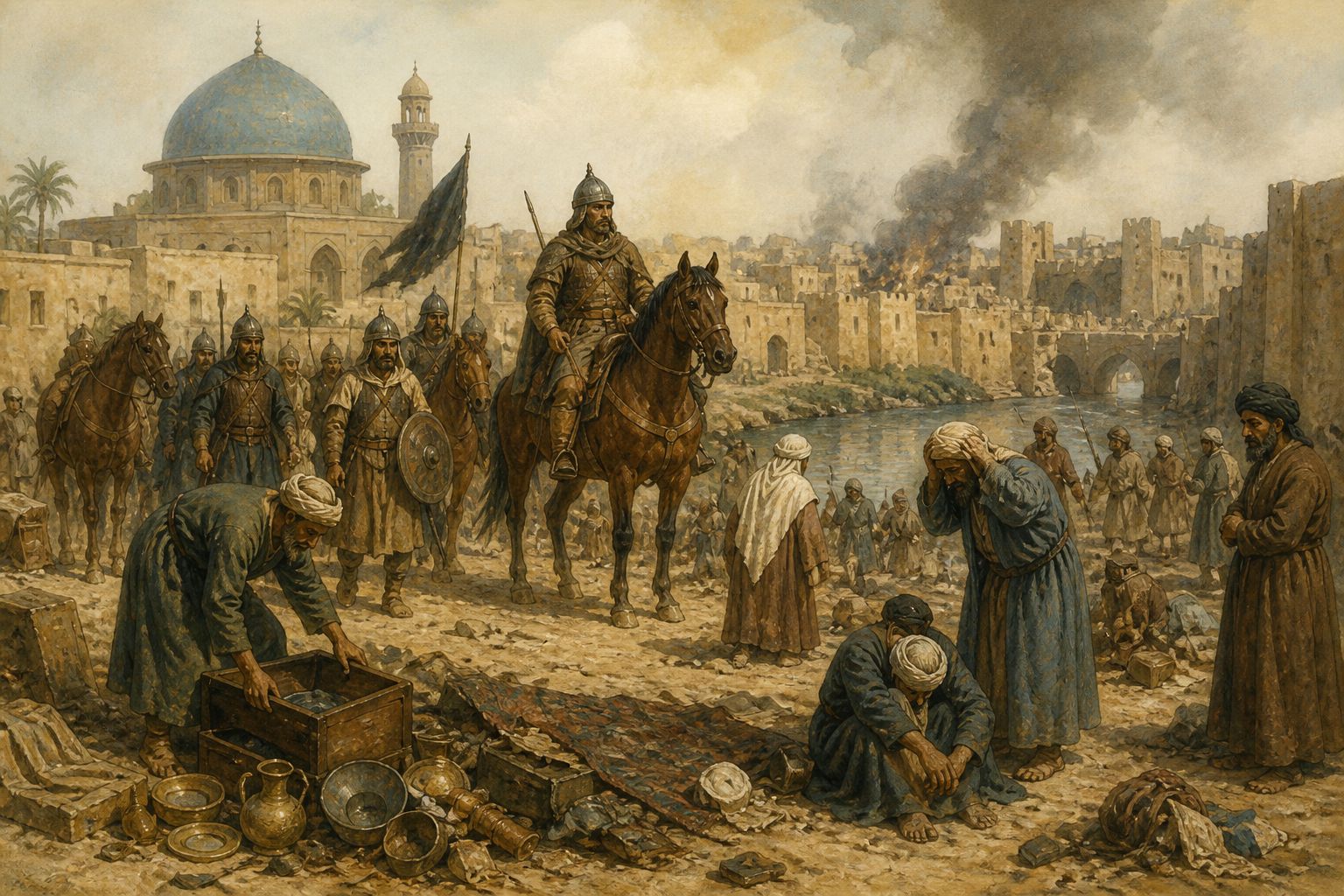 Historical reconstruction of the “Immediate aftermath” stage in Fall of the Abbasid Caliphate