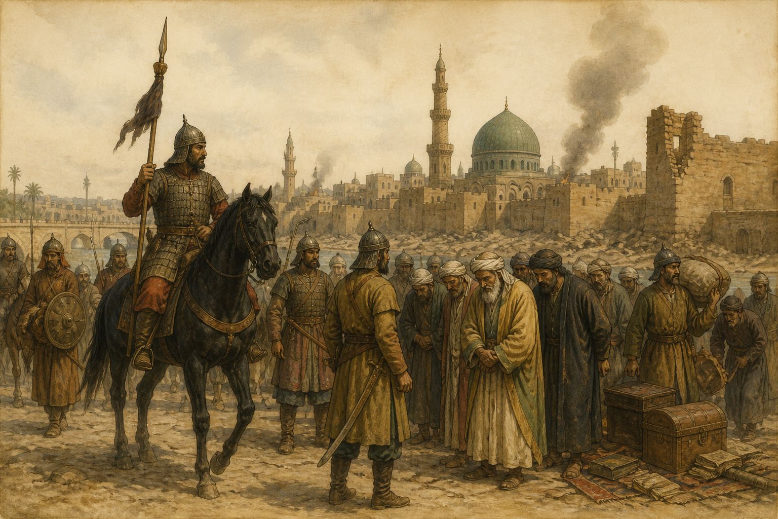 Historical reconstruction of the “Fall of the Abbasid Caliphate” stage in Fall of the Abbasid Caliphate