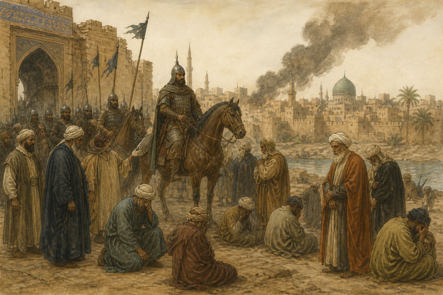 Historical reconstruction of the “Turning point” stage in Fall of the Abbasid Caliphate