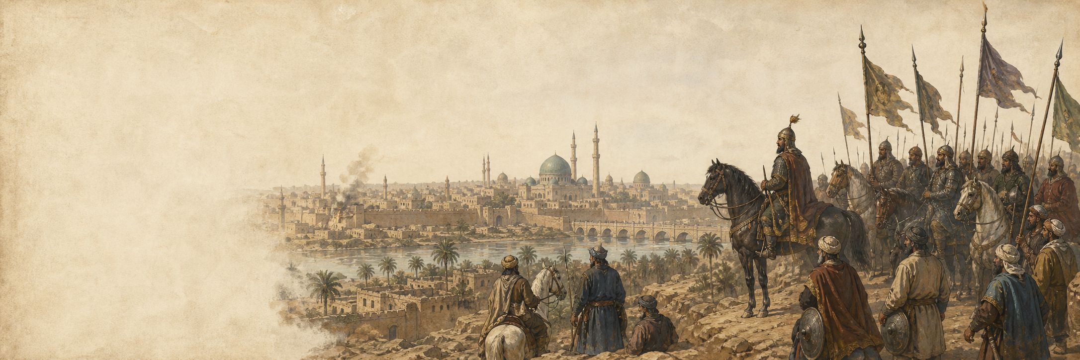 Historically grounded reconstruction of the setting and course of Fall of the Abbasid Caliphate