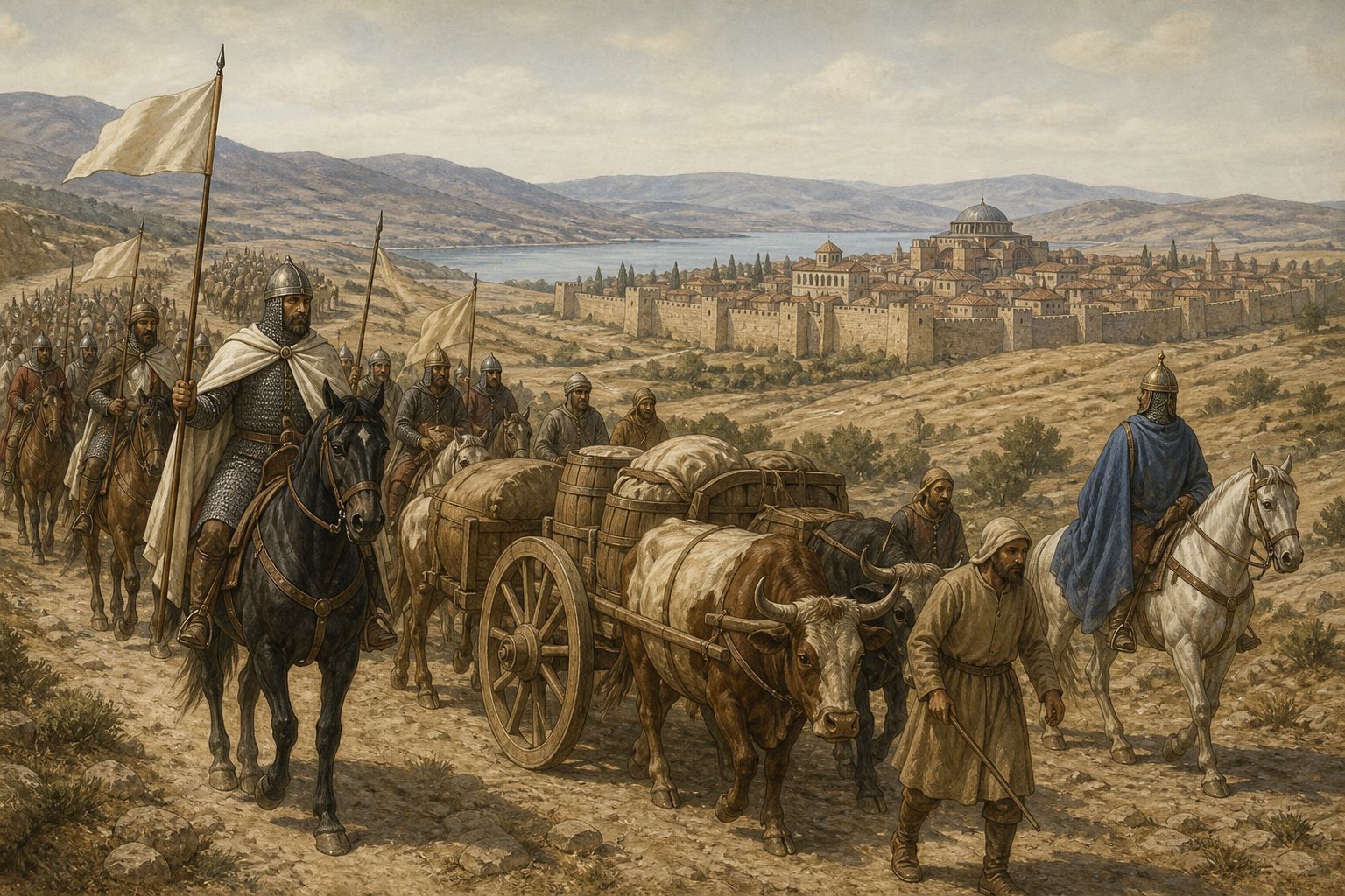 Historical reconstruction of the “Nicaea and the Anatolian march” stage in First Crusade