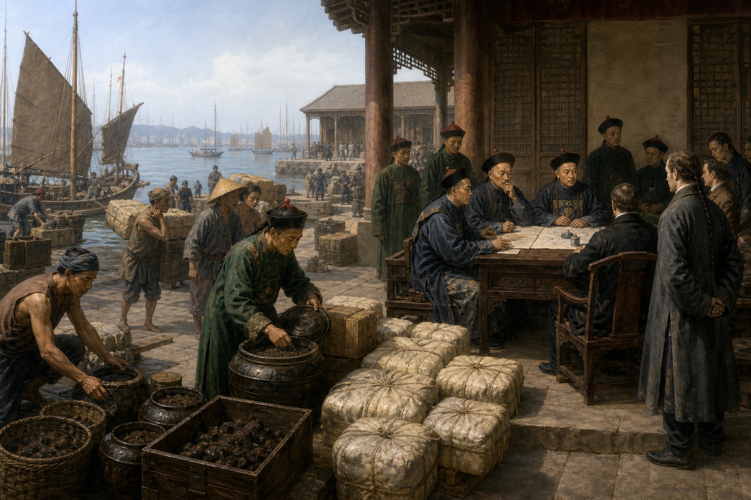 First Opium War: a scene of rising tension