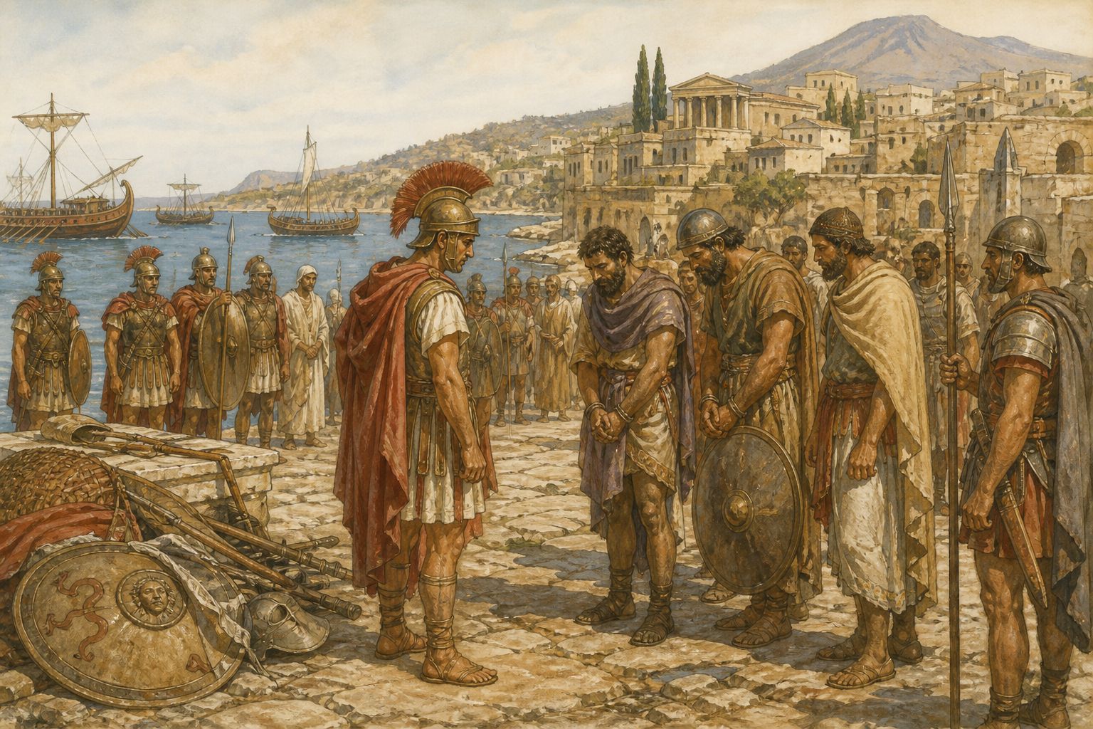 Historical reconstruction of the “Immediate aftermath” stage in First Punic War