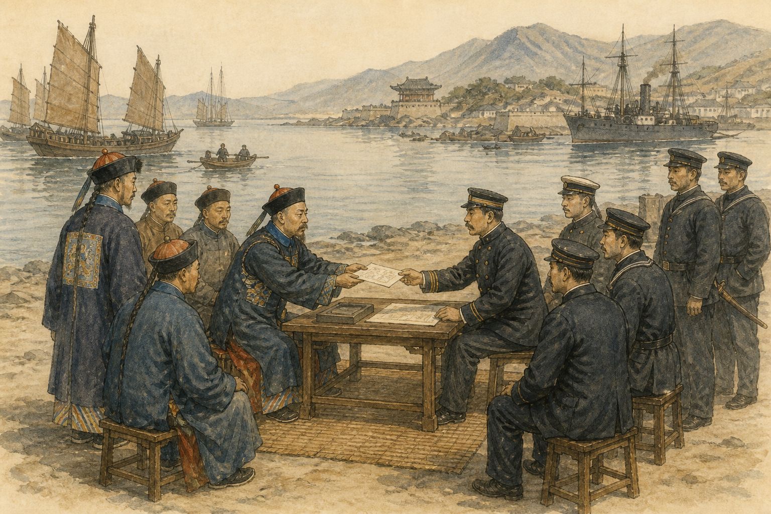 Historical reconstruction of the “Regional realignment” stage in First Sino-Japanese War