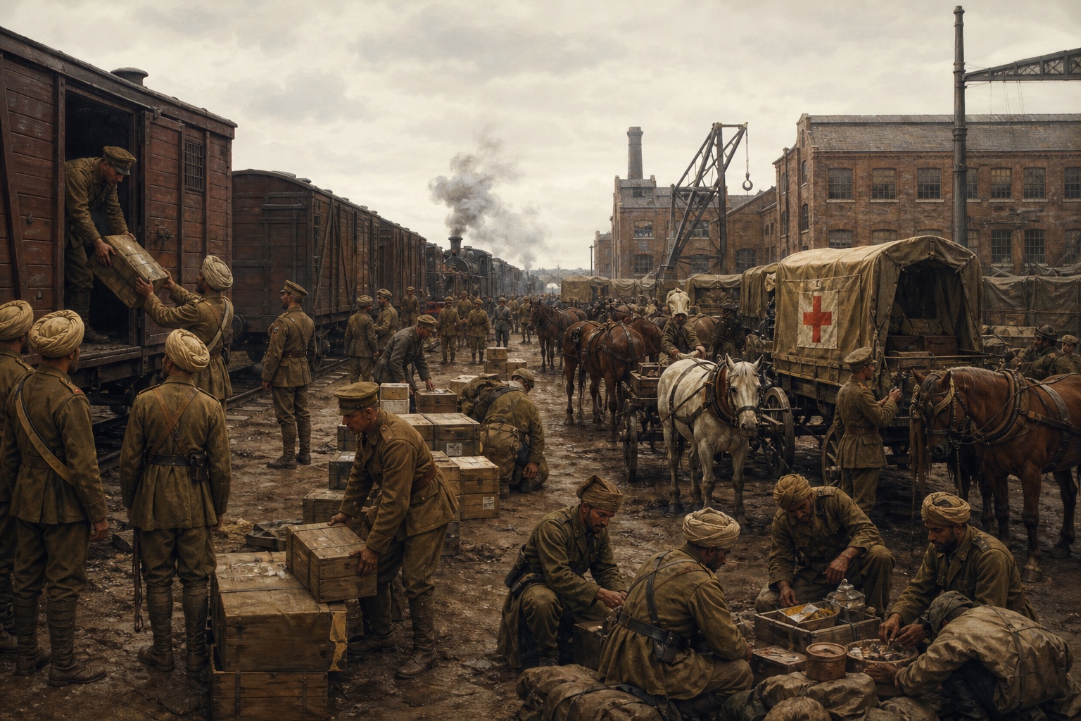 Illustrated reconstruction of the course of First World War