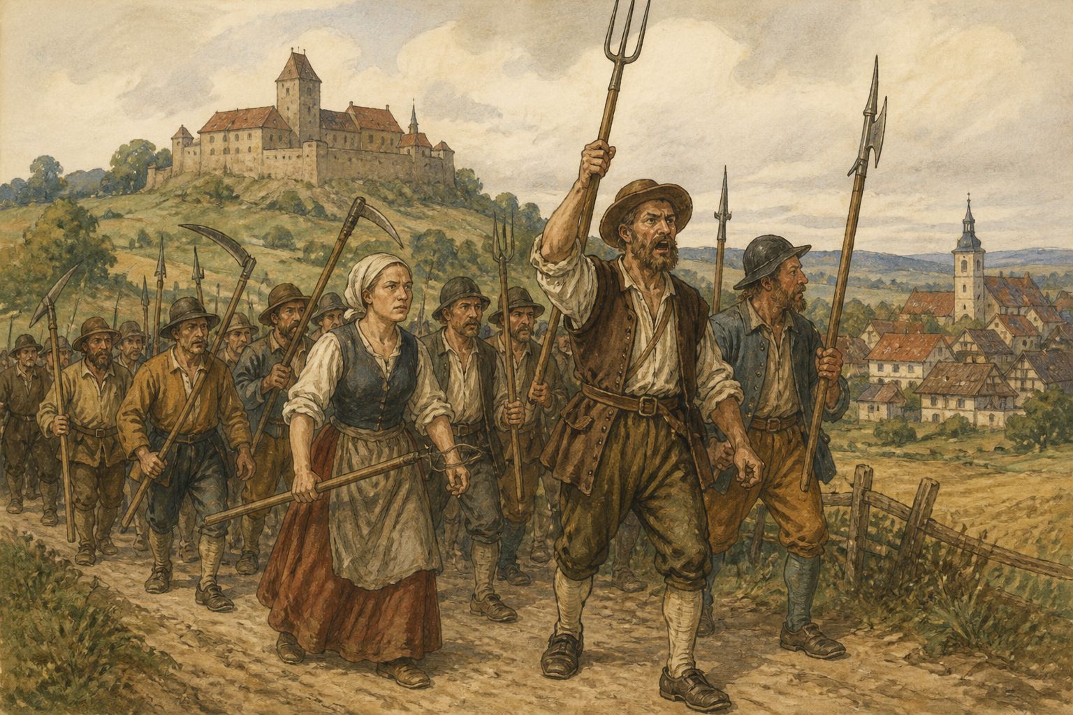 Historical reconstruction of the “German Peasants' War” stage in German Peasants' War