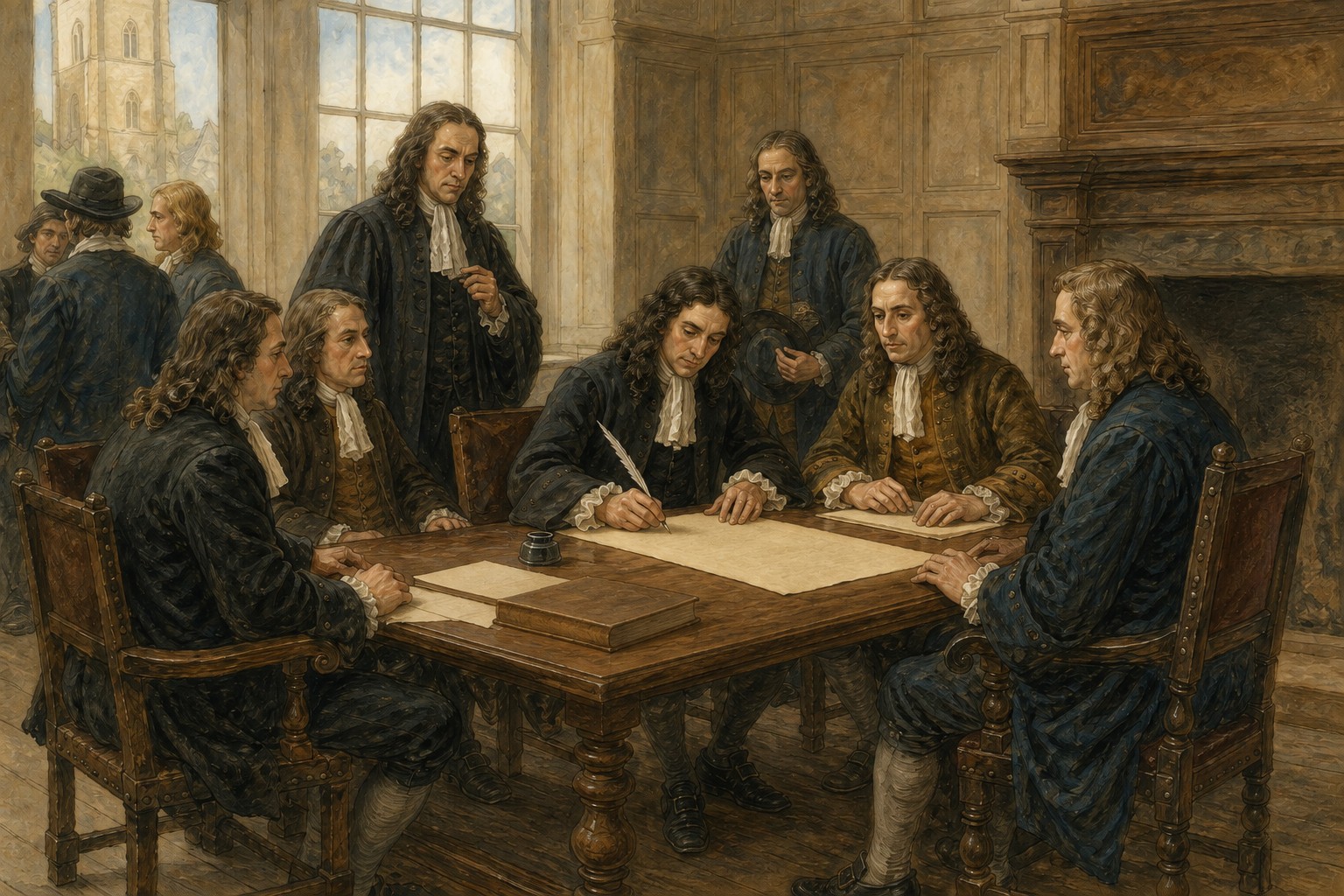 Historical reconstruction of “Act of Settlement fixes the succession” in Glorious Revolution