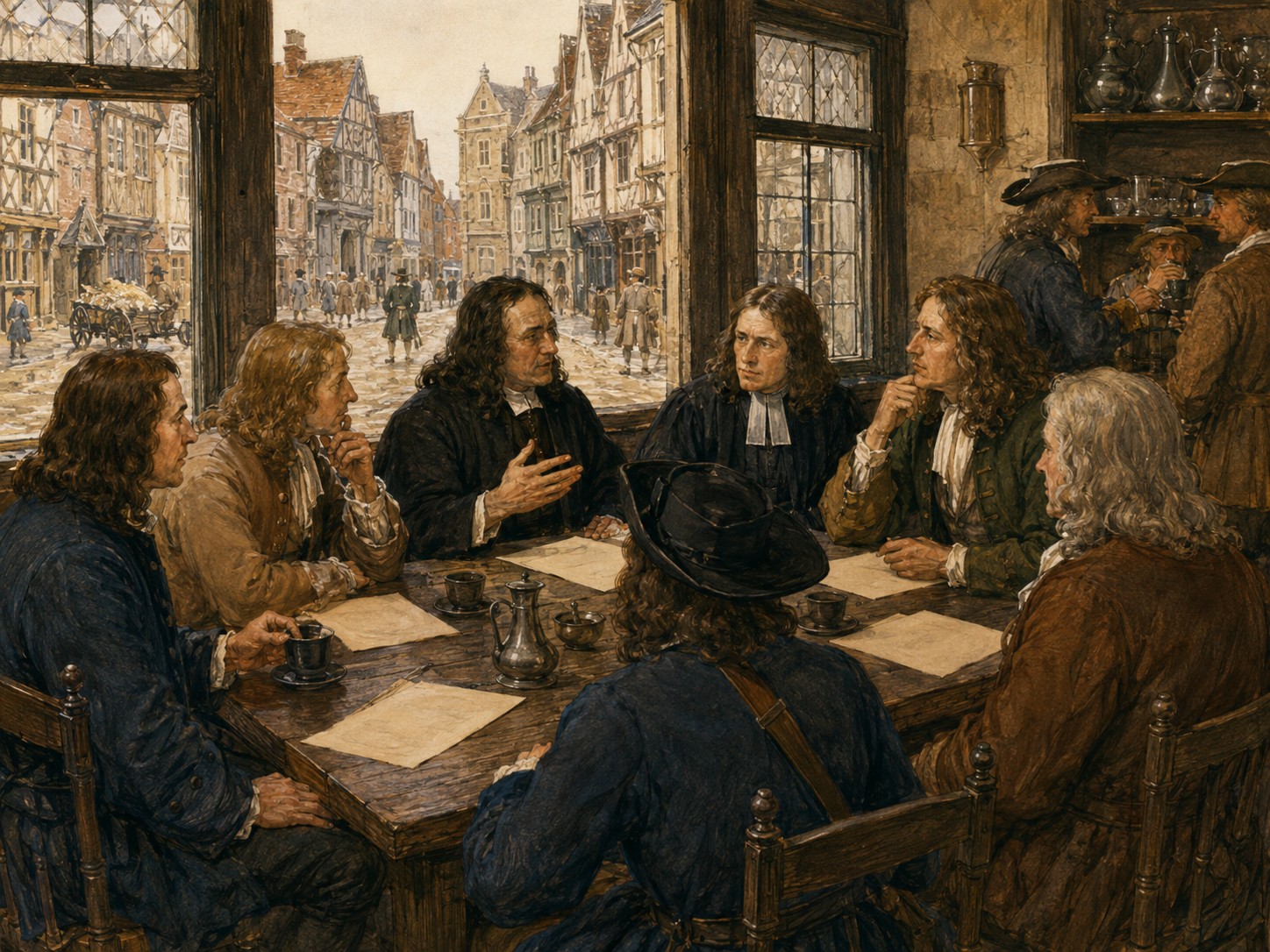 Historical reconstruction of Glorious Revolution's background: In and around London, the setting took shape as James II was displaced in England, and William III and Mary II took the throne with parliamentary approval.