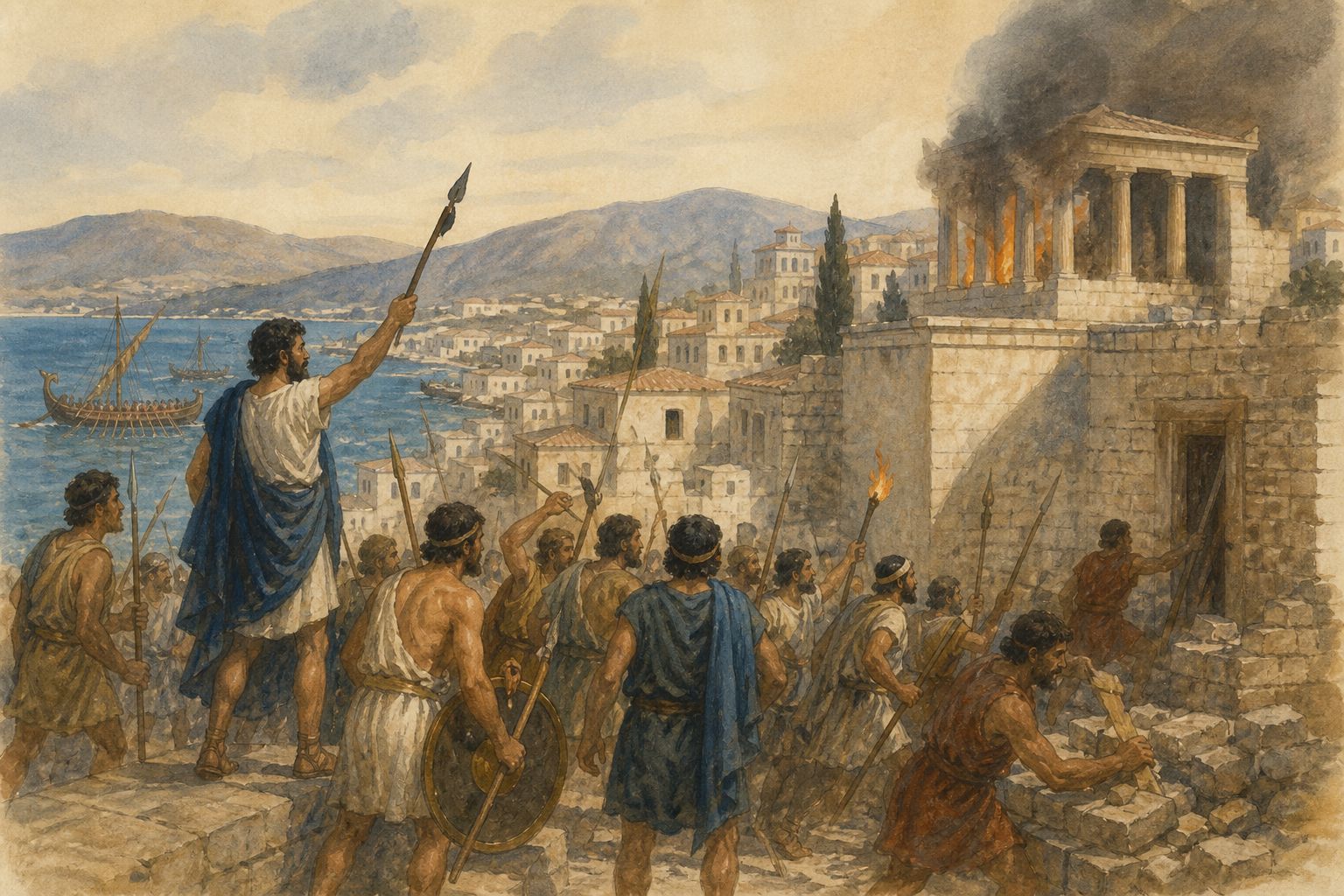 Historical reconstruction of the “Ionian Revolt” stage in Greco-Persian Wars