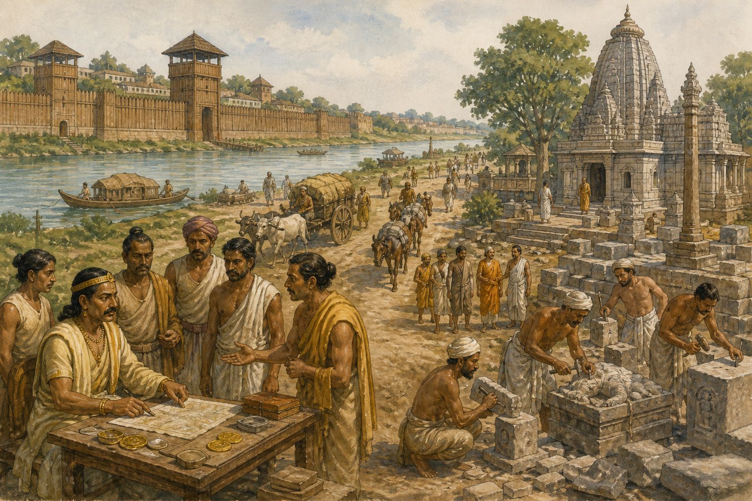 Historical reconstruction of the “Immediate aftermath” stage in Rise of the Gupta Empire