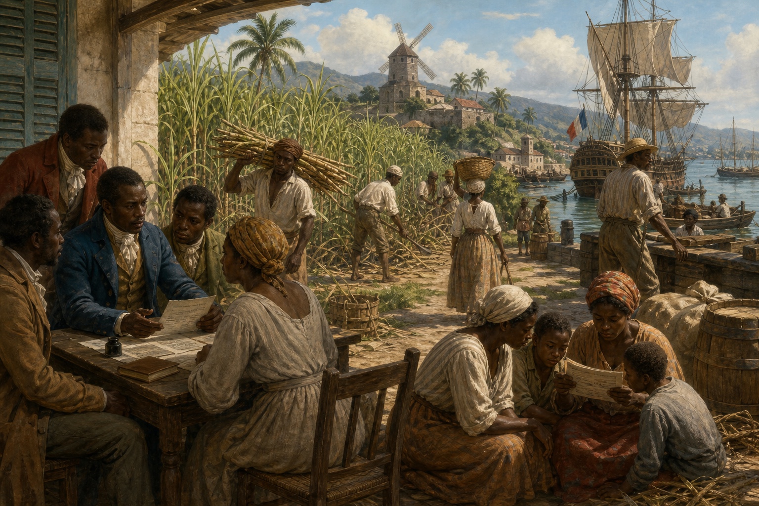 Haitian Revolution: a scene of the prelude