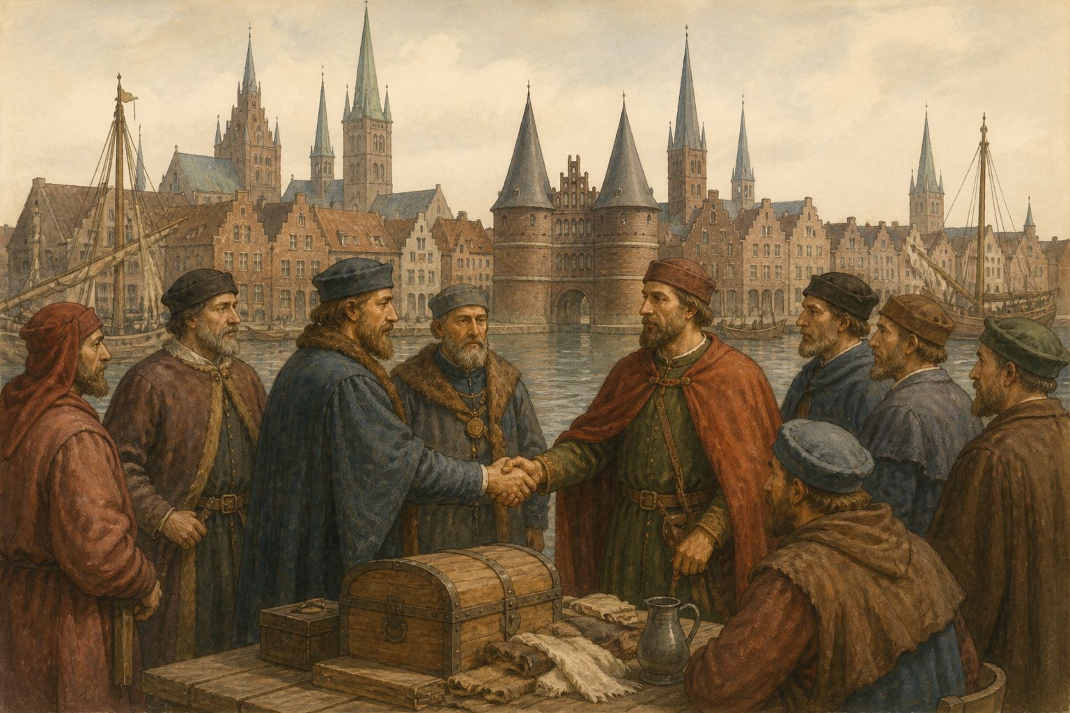 Historical reconstruction of the “Immediate aftermath” stage in Foundation of the Hanseatic League