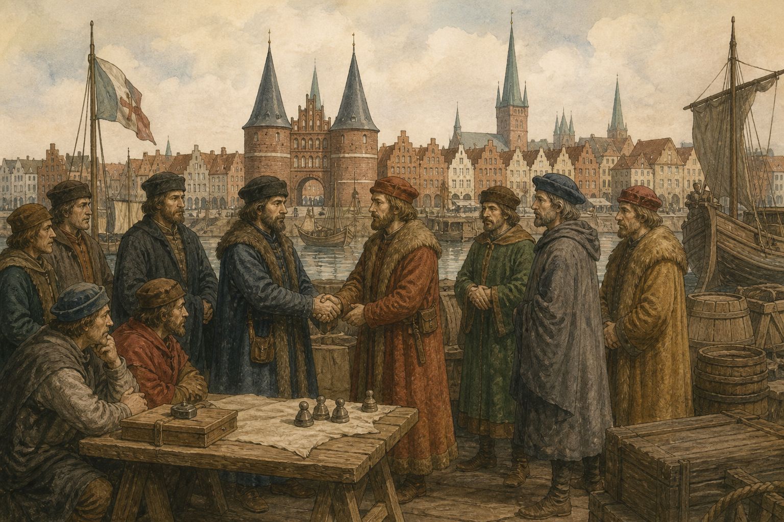 Historical reconstruction of the “Foundation of the Hanseatic League” stage in Foundation of the Hanseatic League