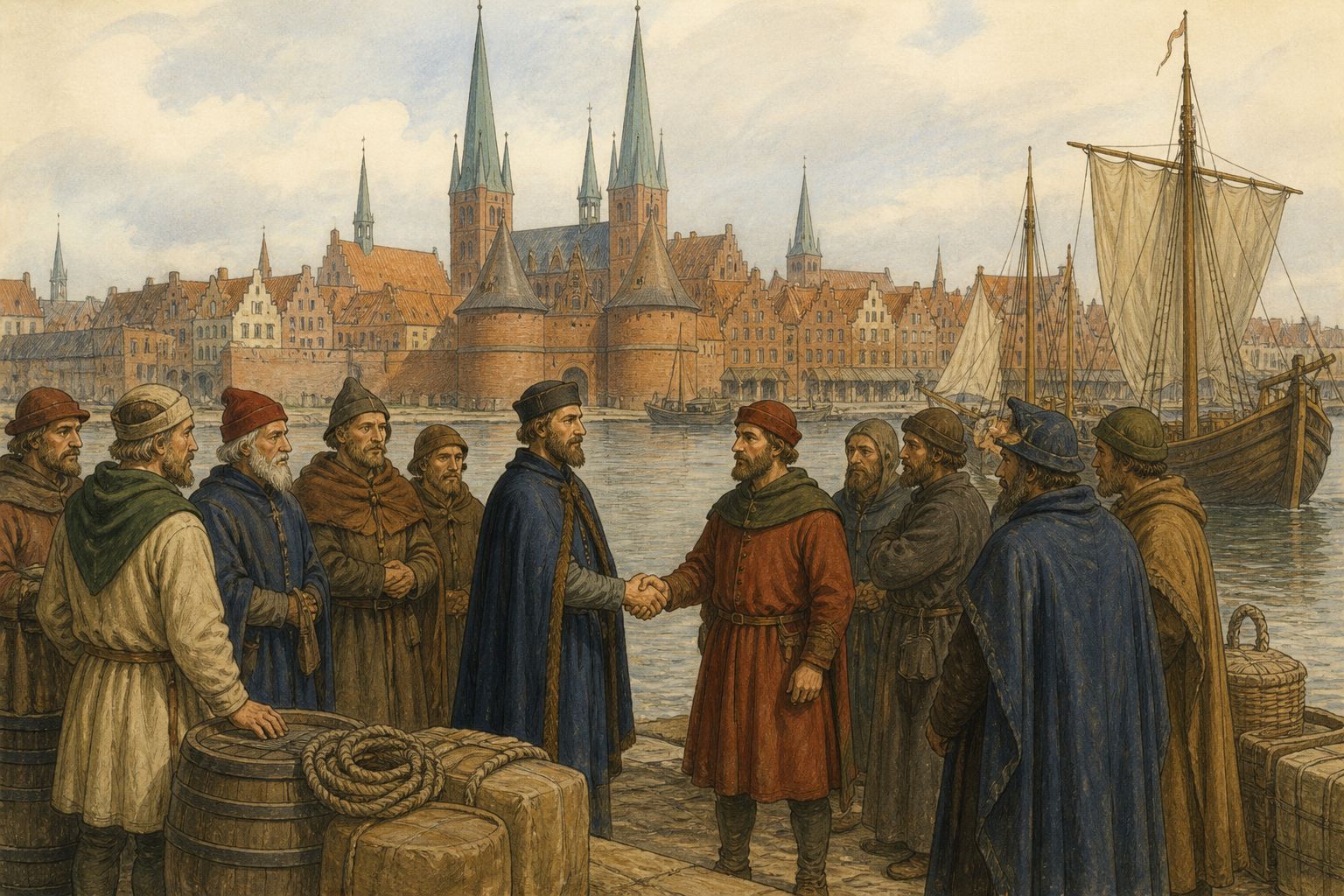 Historical reconstruction of the “Turning point” stage in Foundation of the Hanseatic League