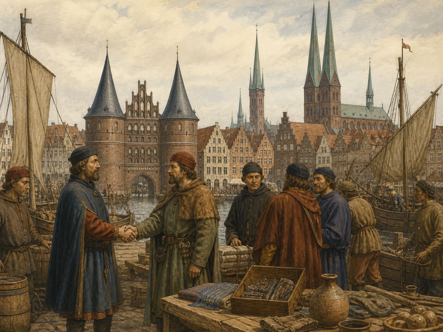 Historical reconstruction of Foundation of the Hanseatic League's long-term consequences: The Hanse was not a centralized state but a flexible network maintained through negotiation among towns and merchants.