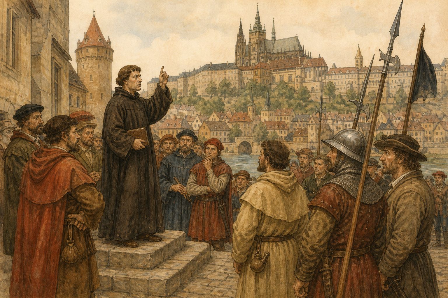 Historical reconstruction of the “Prelude” stage in Hussite Wars