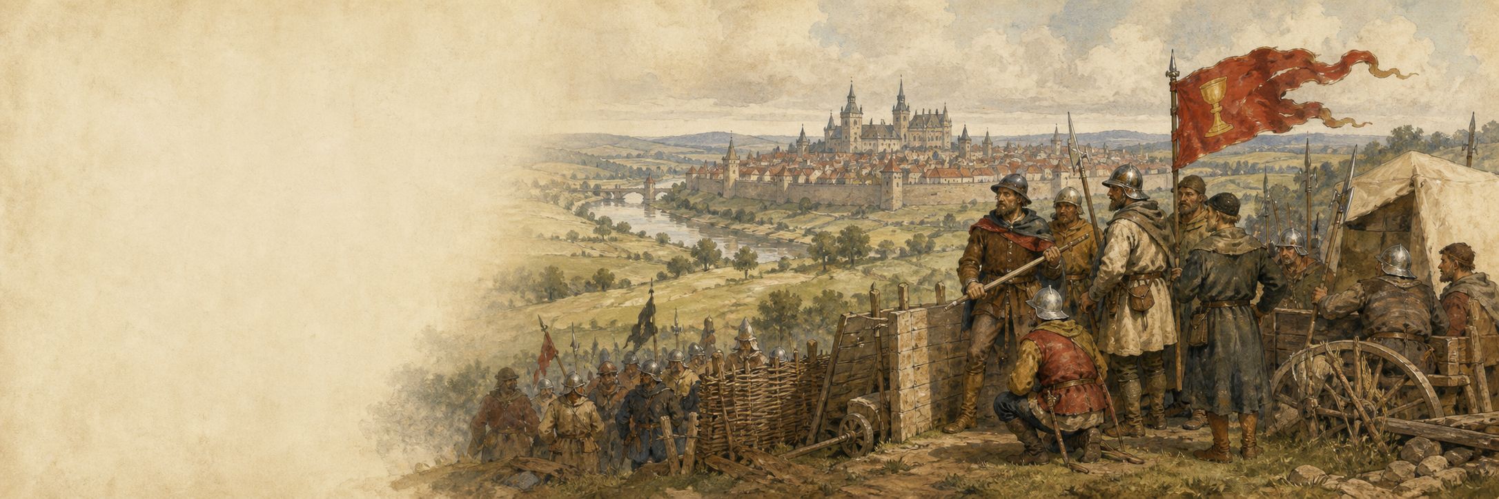 Reconstruction of people and places connected with Hussite Wars