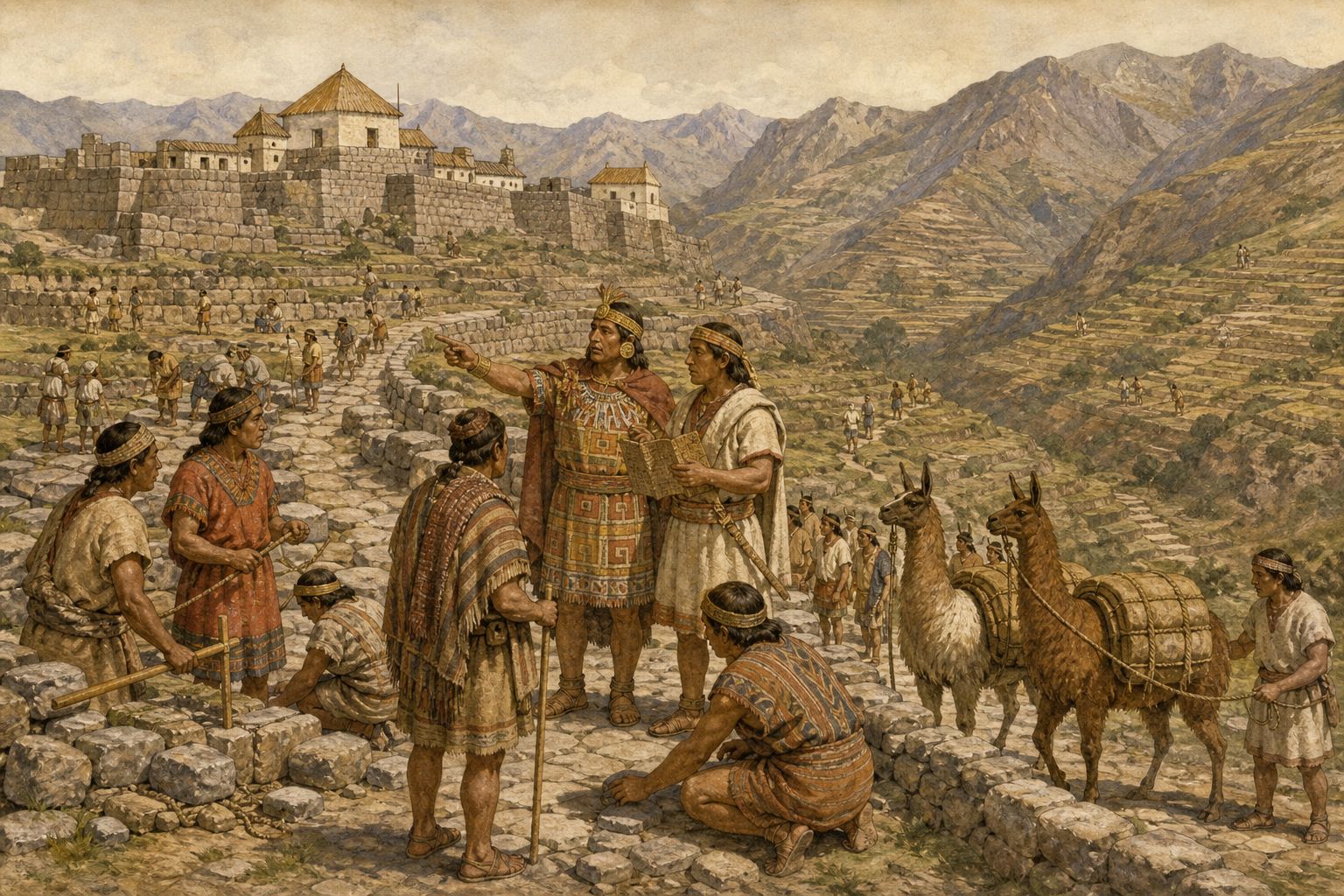 Historical reconstruction of the “Forces in motion” stage in Expansion of the Inca Empire