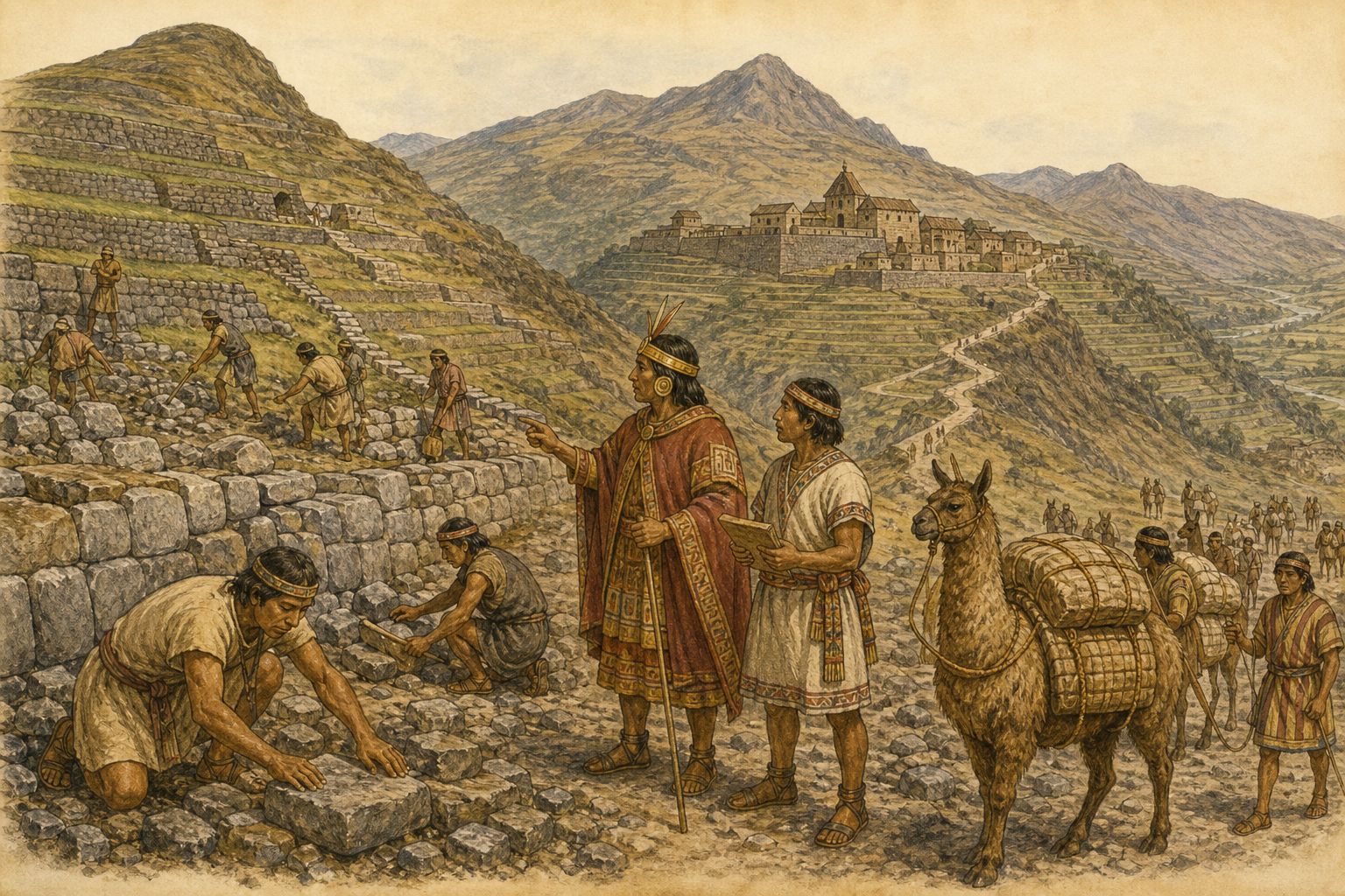 Historical reconstruction of the “Earlier conditions” stage in Expansion of the Inca Empire