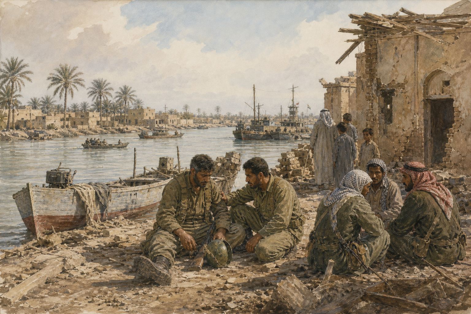 Historical reconstruction of the “Immediate aftermath” stage in Iran-Iraq War
