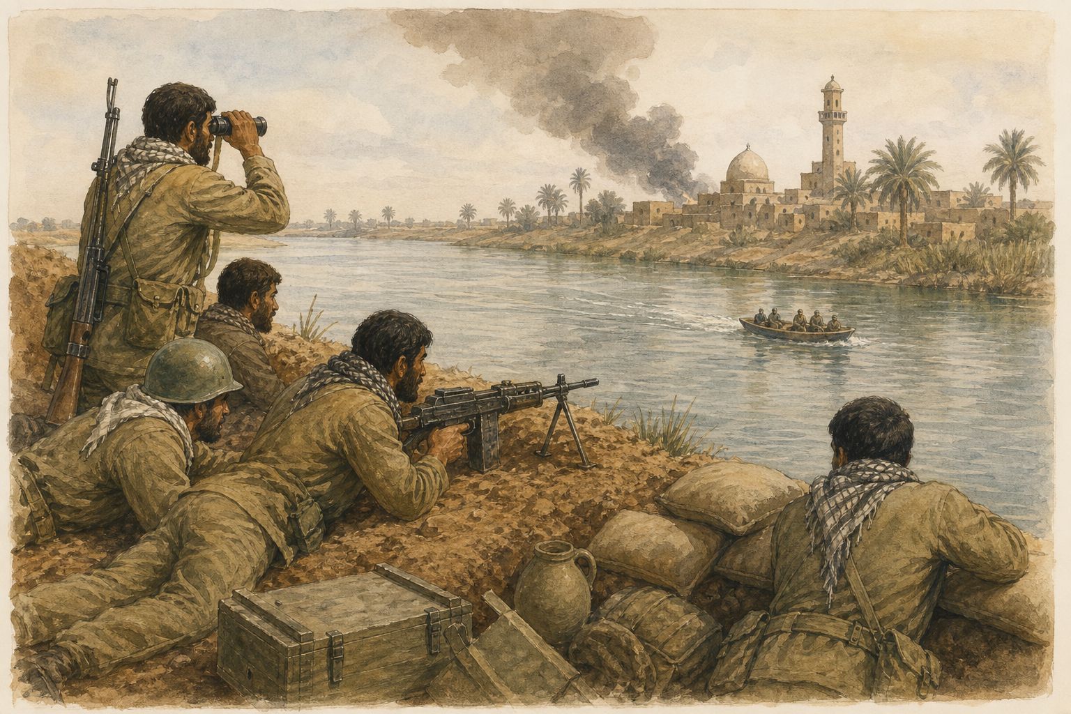 Historical reconstruction of the “Current phase” stage in Iran-Iraq War