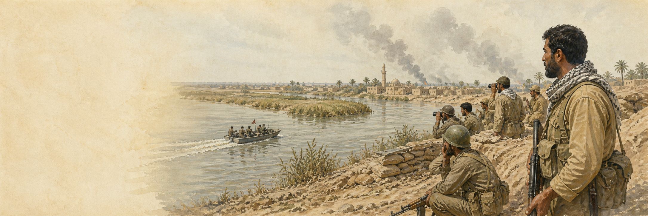 Reconstruction of people and places connected with Iran-Iraq War