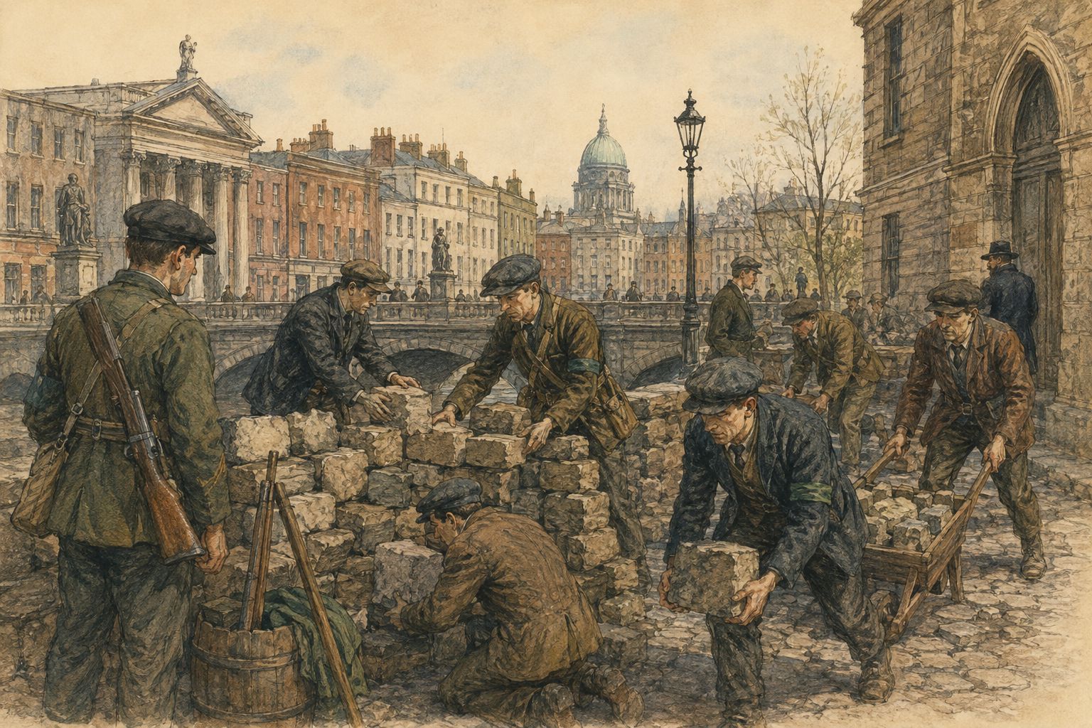 Historical reconstruction of “Irish Volunteers are formed” in Easter Rising