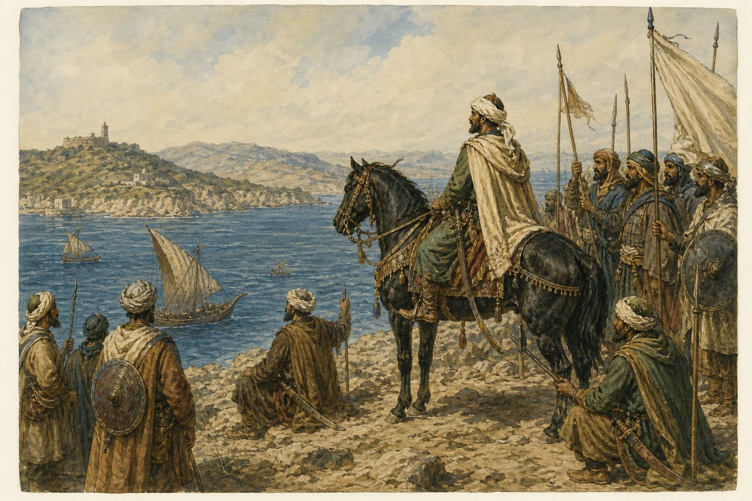 Historical reconstruction of the “Turning point” stage in Islamic Conquest of Iberia