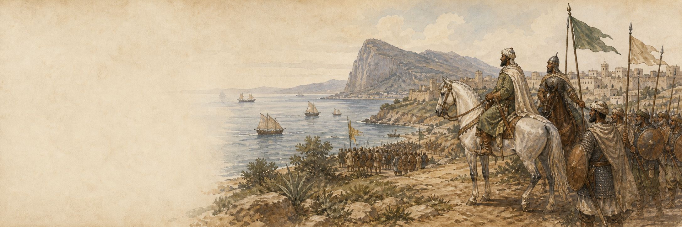 Historically grounded reconstruction of the setting and course of Islamic Conquest of Iberia