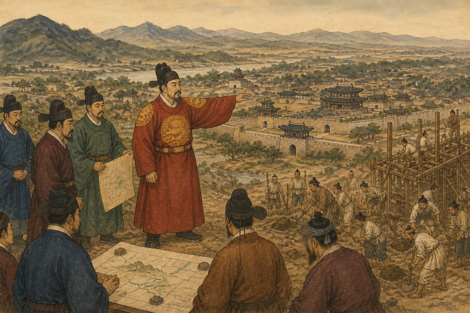 Historical reconstruction of the “Long-term significance” stage in Foundation of the Joseon Dynasty