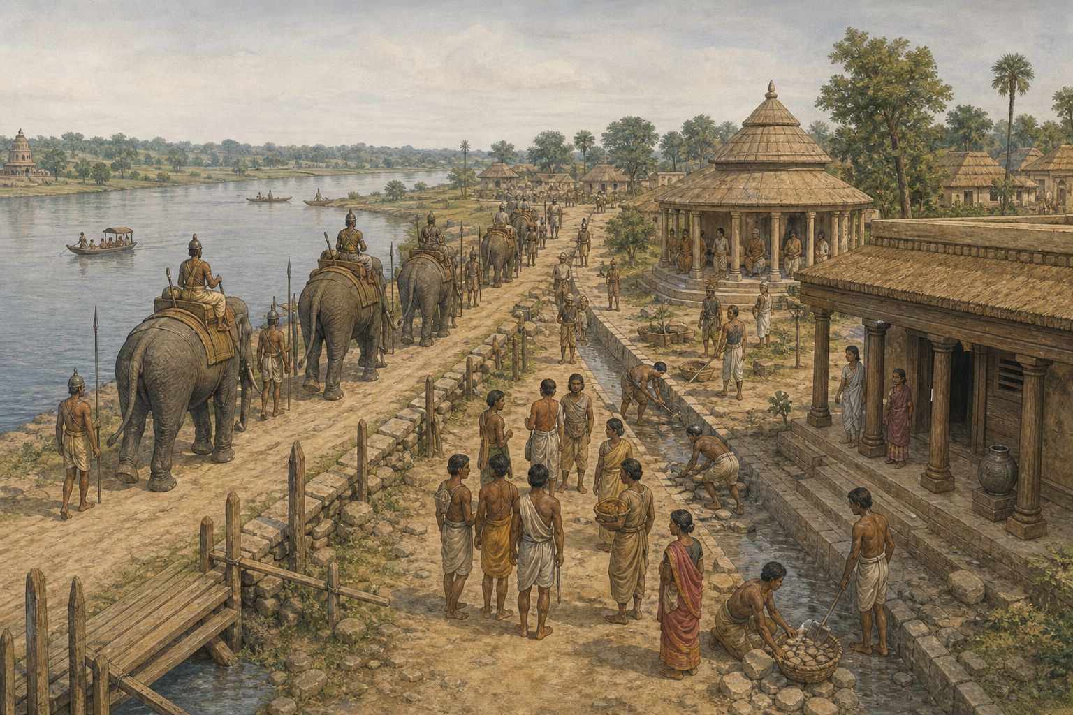 Historical reconstruction of “The human cost reshapes royal policy” in Kalinga War