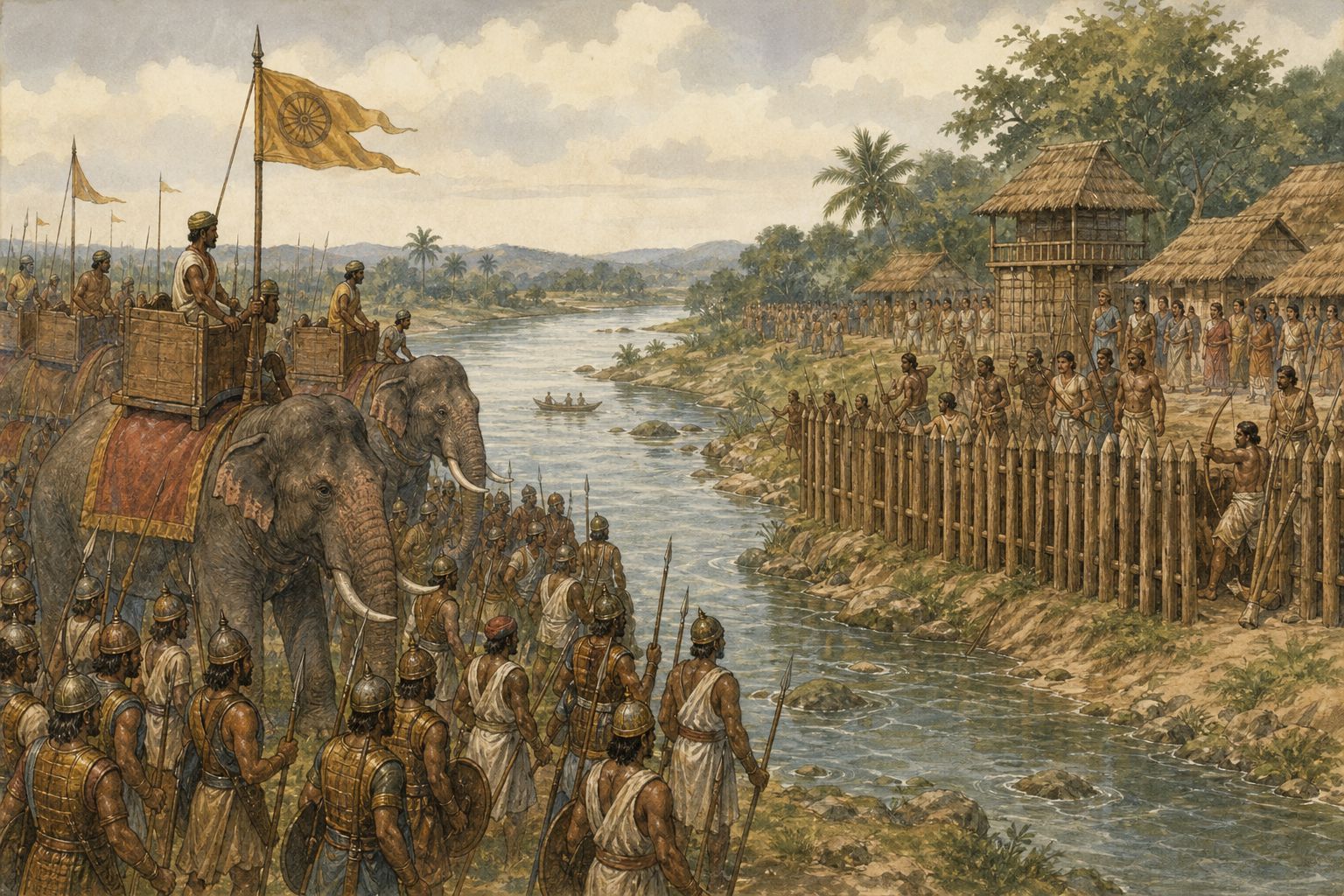 Historical reconstruction of “Conquest of Kalinga” in Kalinga War