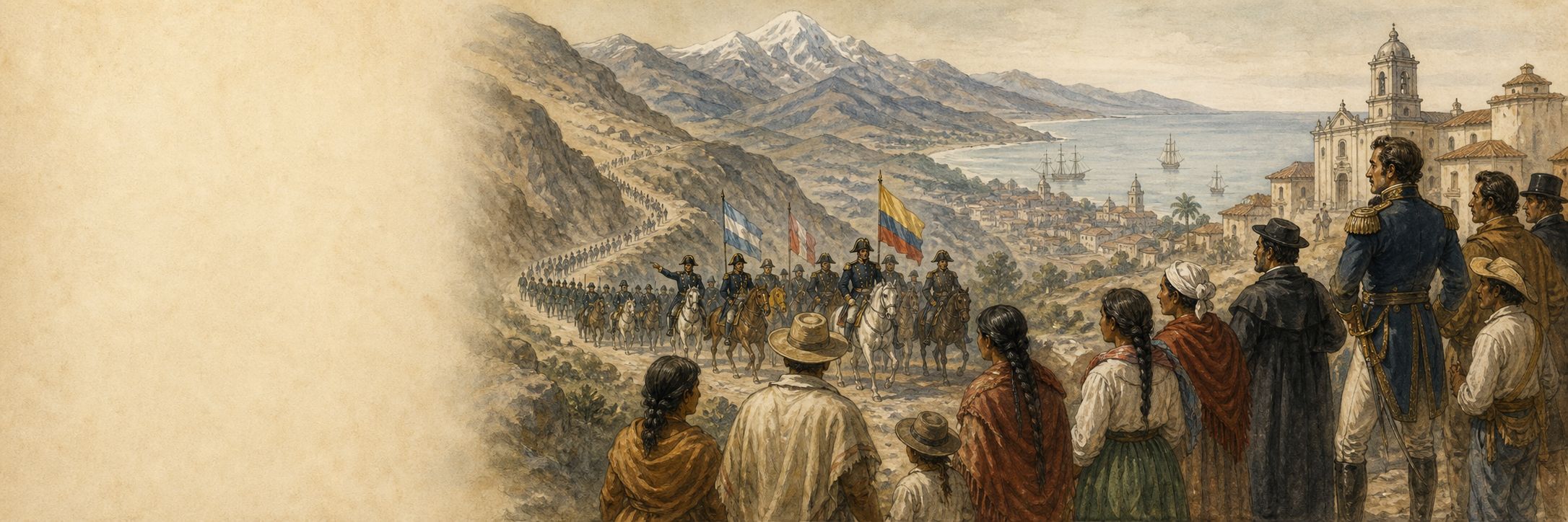 A historical reconstruction of the key actors and forces shaping Latin American Wars of Independence at Spanish America, showing the setting of Latin American Wars of Independence