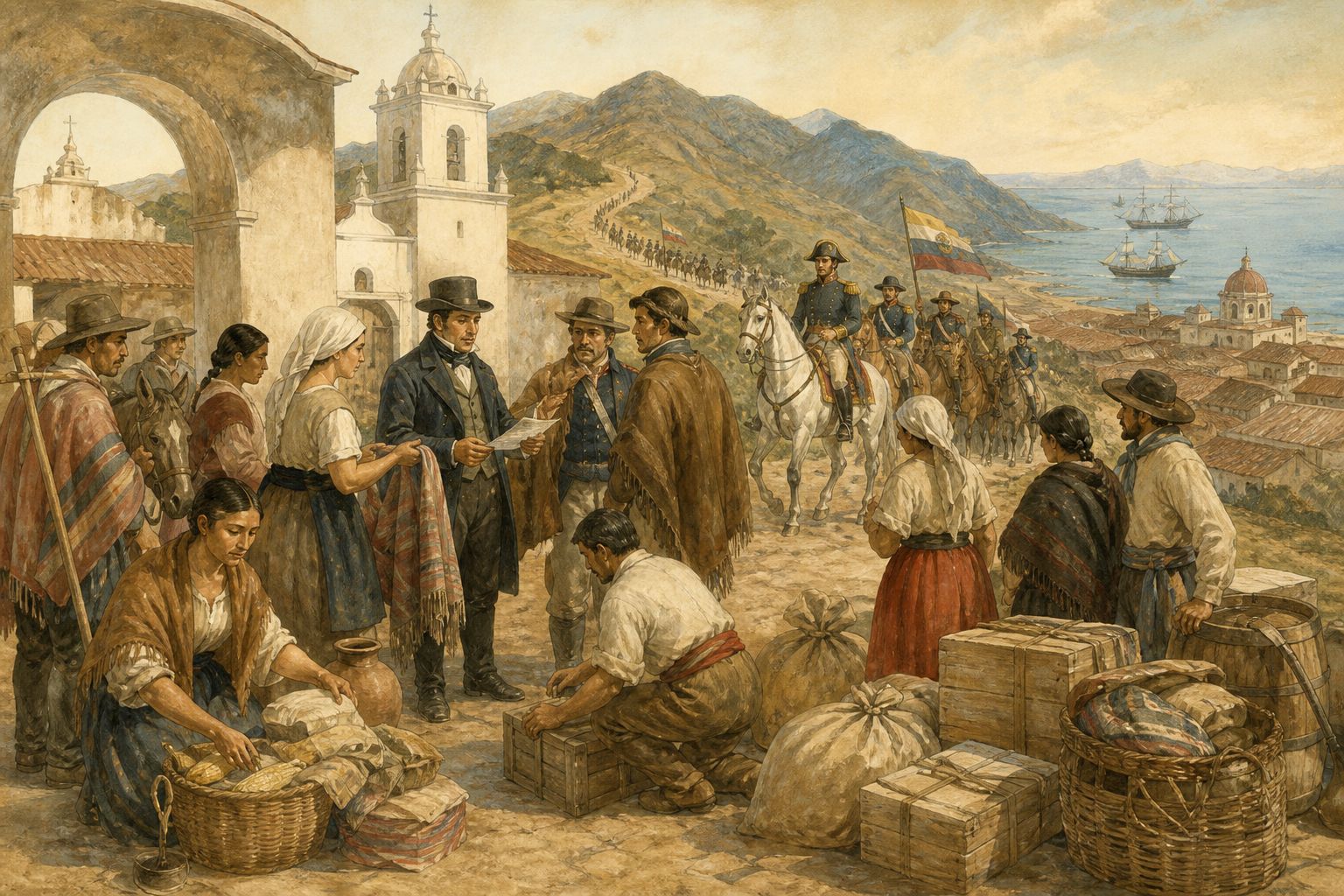 Historical reconstruction of the “Forces in motion” stage in Latin American Wars of Independence