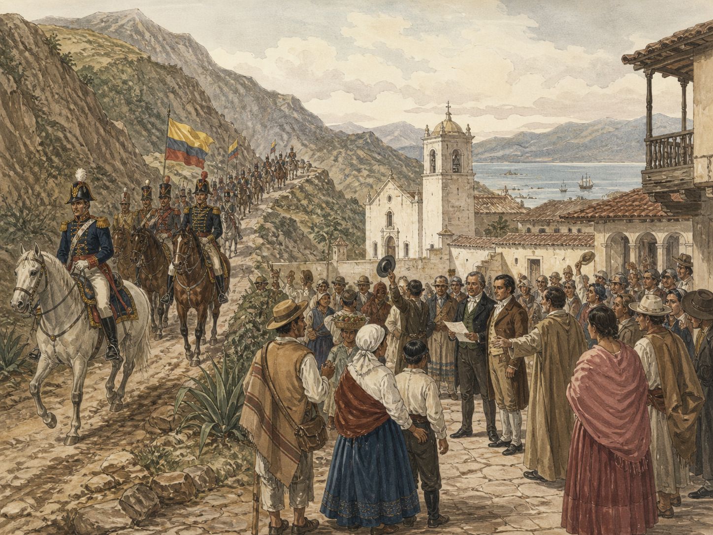 Historical reconstruction of Latin American Wars of Independence's immediate aftermath: Through imperial reorganization and the creation of new states, it transformed the political map of the Americas in the nineteenth century.