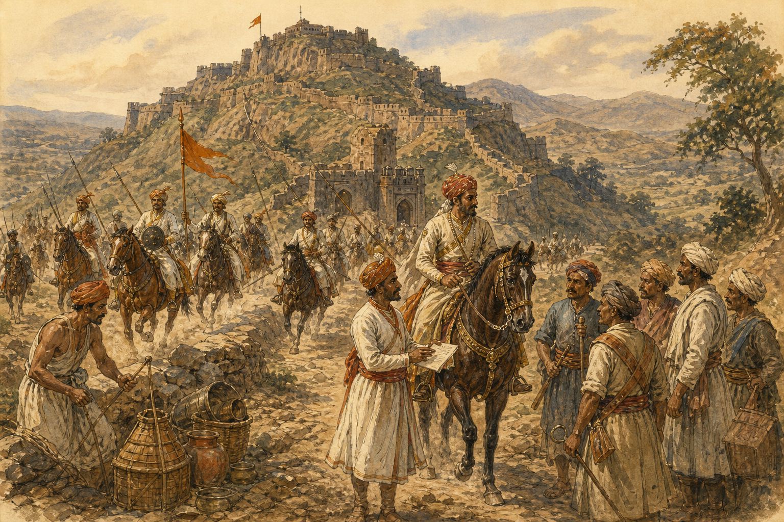 Historical reconstruction of the “Rise of the Maratha Power” stage in Rise of the Maratha Power
