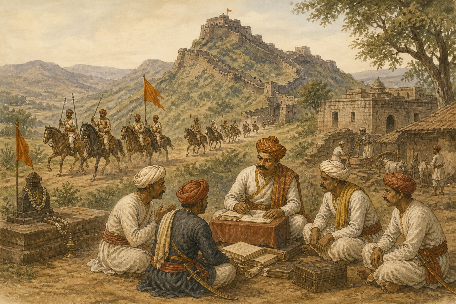 Historical reconstruction of the “Enduring consequences” stage in Rise of the Maratha Power