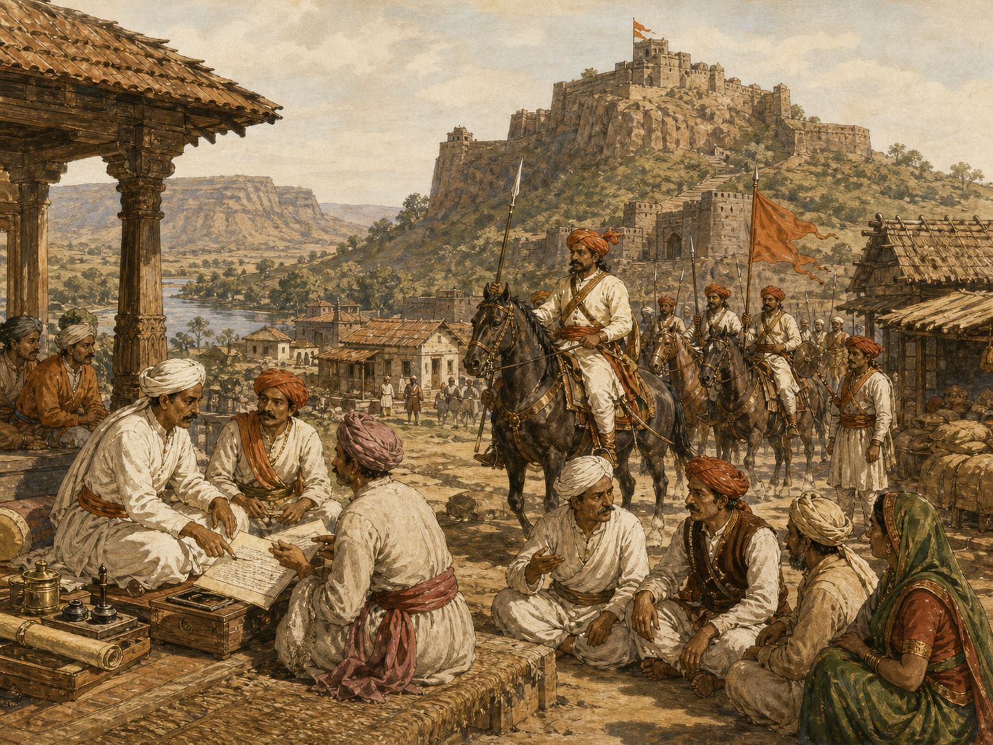 Historical reconstruction of Rise of the Maratha Power's immediate aftermath: It led toward a confederacy that shaped South Asian politics after Mughal predominance weakened.