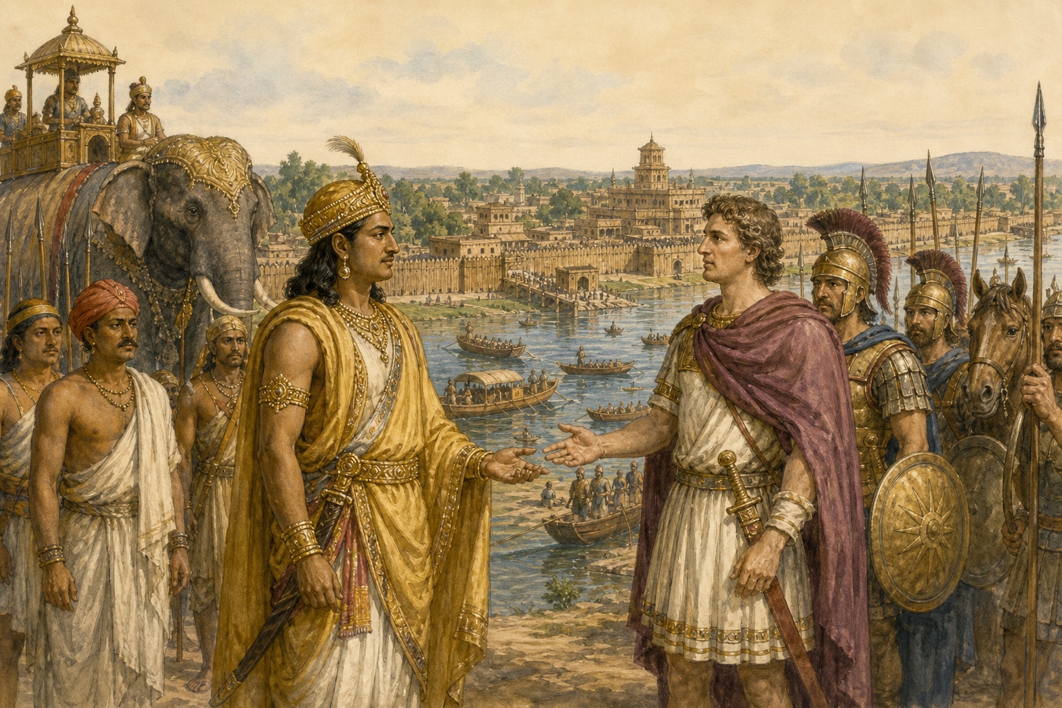 Foundation of the Maurya Empire: a scene of rising tension