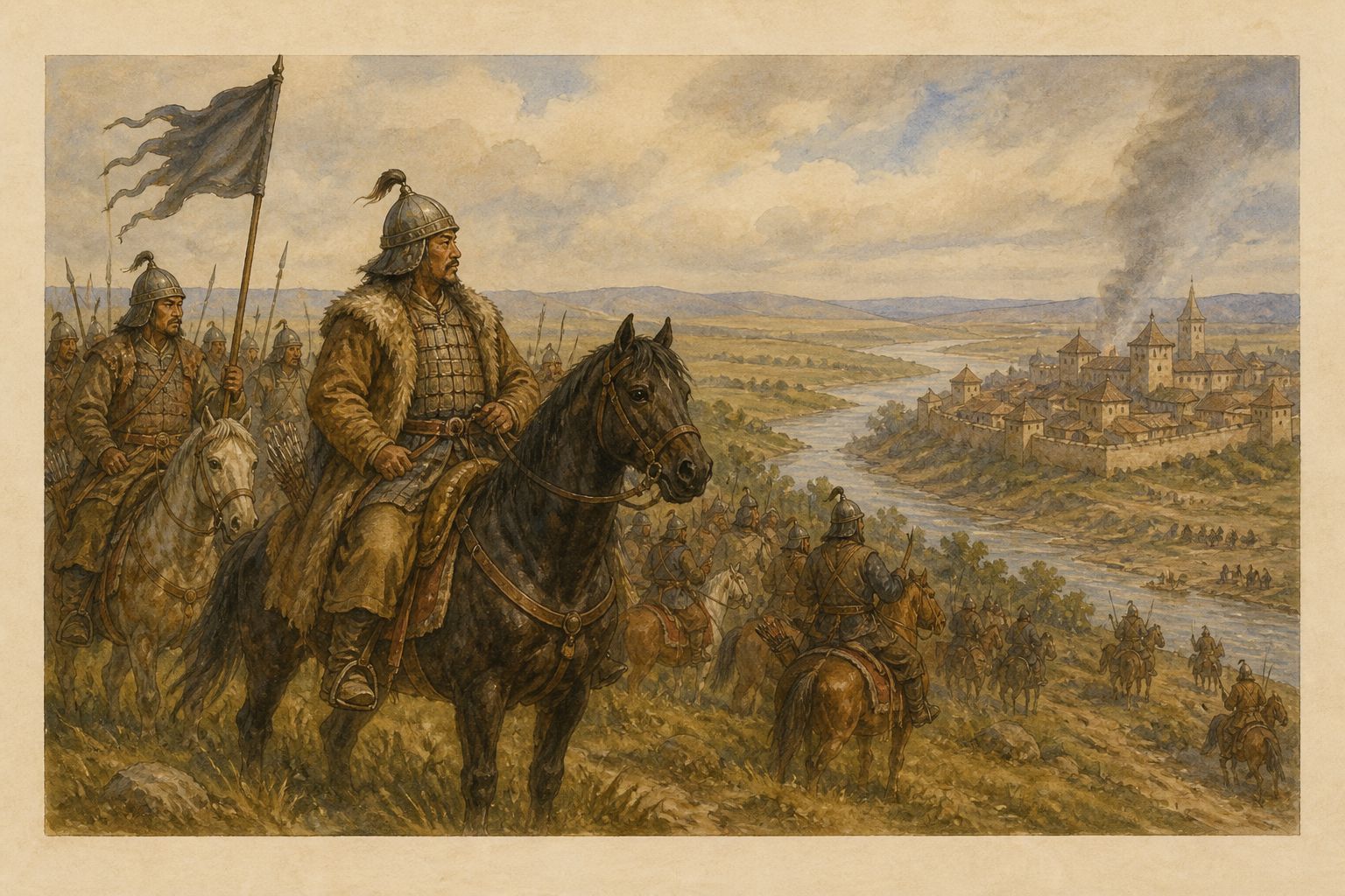 Historical reconstruction of the “Mongol Invasion of Europe” stage in Mongol Invasion of Europe