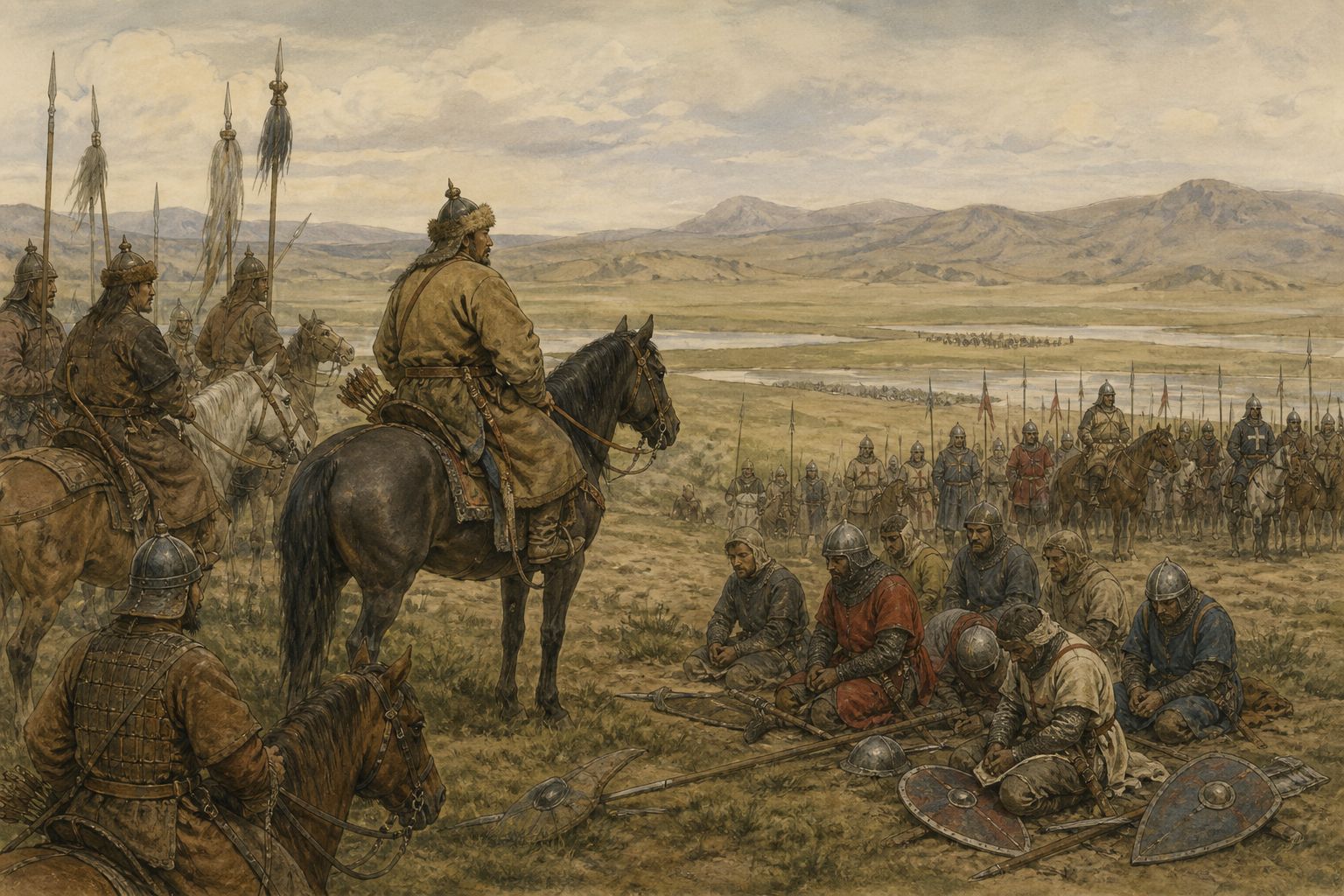 Historical reconstruction of the “Turning point” stage in Mongol Invasion of Europe
