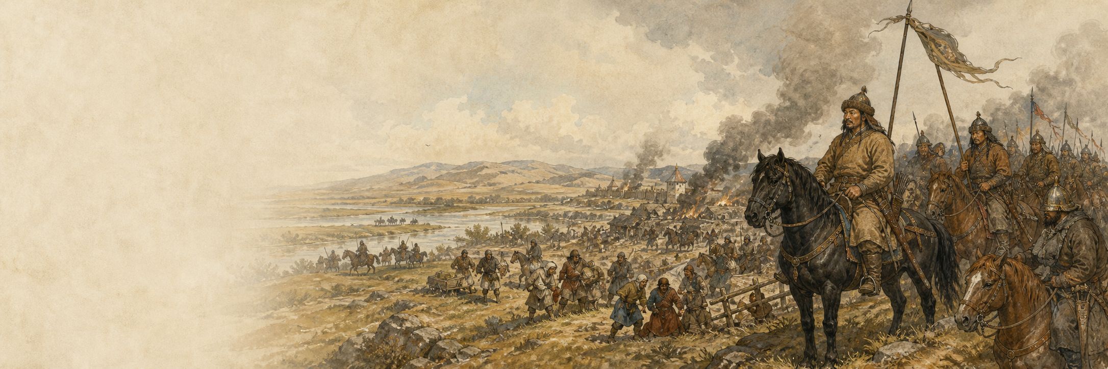 Historically grounded reconstruction of the setting and course of Mongol Invasion of Europe