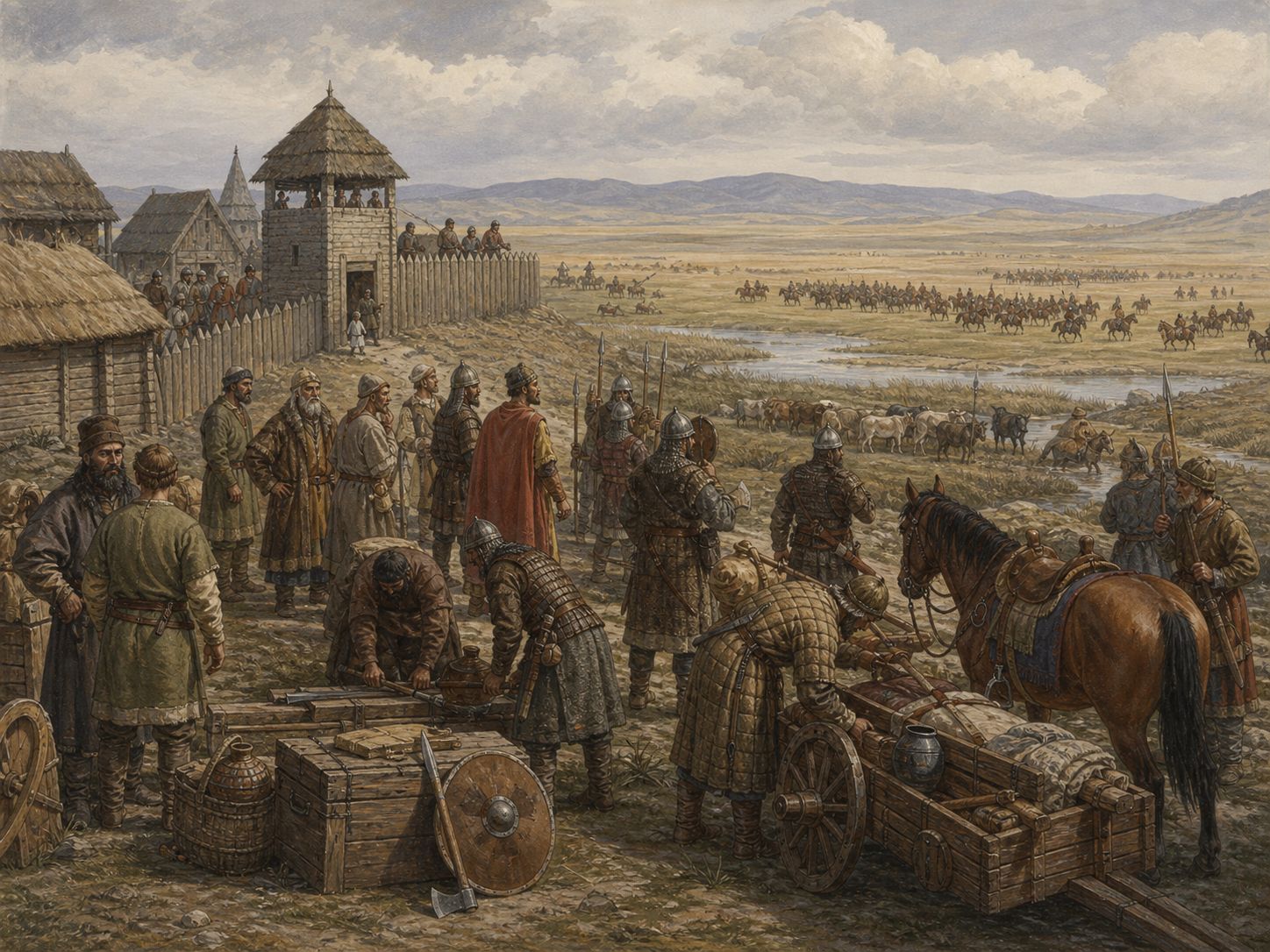 Historical reconstruction of Mongol Invasion of Europe's background: Mongol expansion and the conquest of Rus’ principalities brought a new military crisis to kingdoms west of the Carpathians.