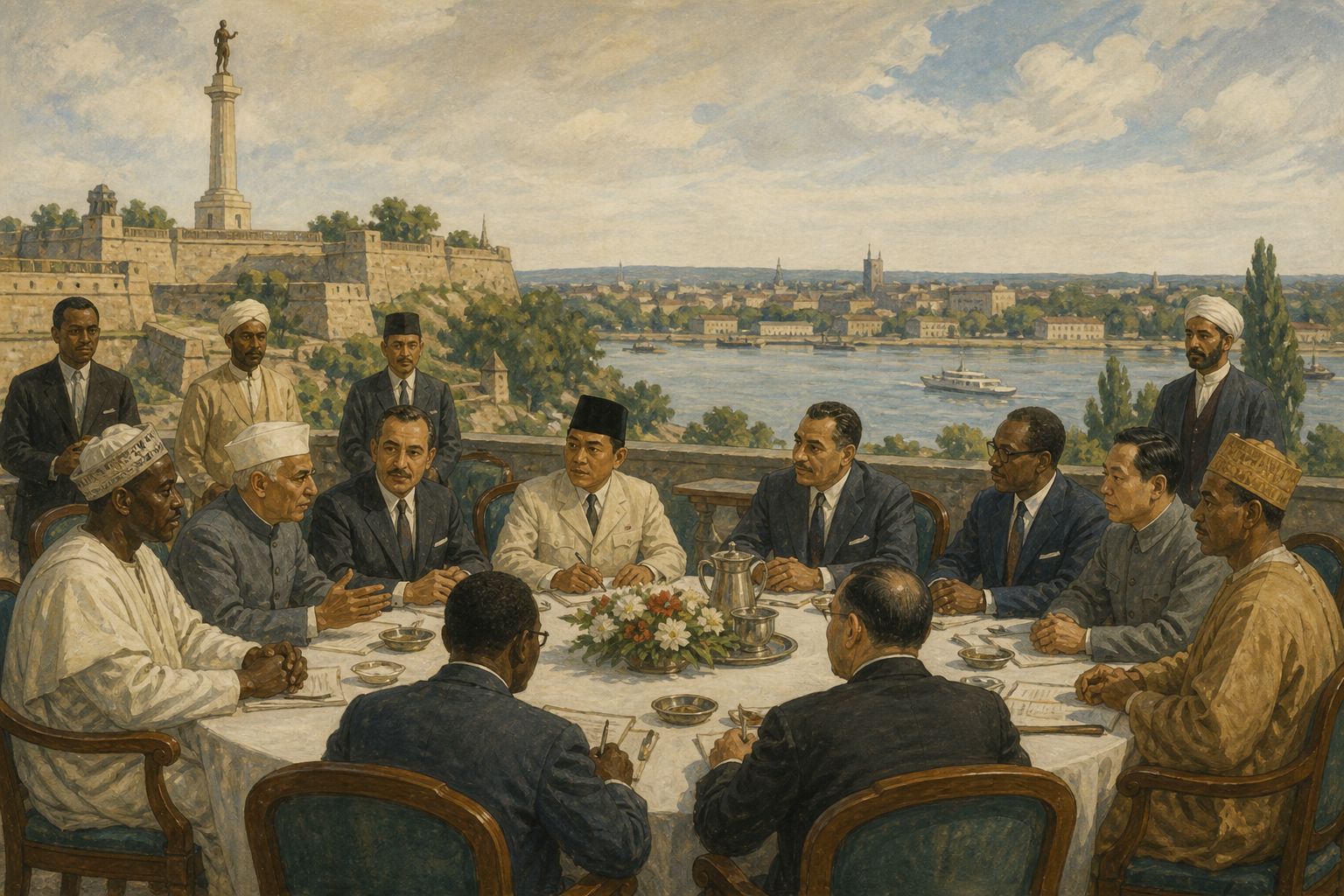 Historical reconstruction of the “Current phase” stage in Founding of the Non-Aligned Movement