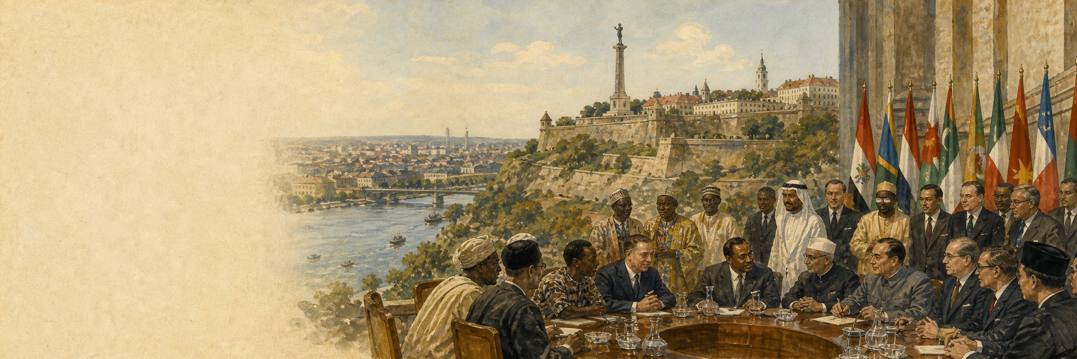 Reconstruction of people and places connected with Founding of the Non-Aligned Movement